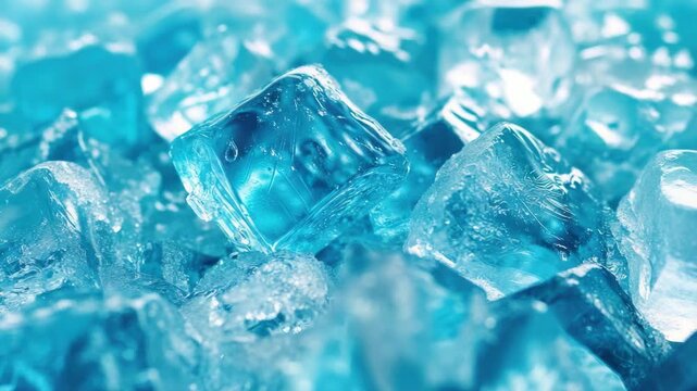 Small blue gemstones in a group