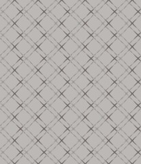 C1.1 Gray Seamless Geometric Grid Pattern. An abstract grid-like pattern with intersecting lines in shades of gray and brown on a light background. 