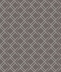 C1.3 Gray Seamless Geometric Grid Pattern. An abstract grid-like pattern with intersecting lines in shades of gray and brown on a dark background. 