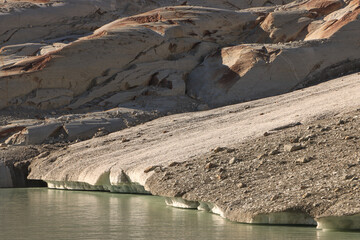 Gletscherzunge des Rhonegletschers im Oktober 2025