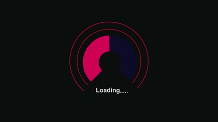Animated loading circle 81 percent complete progress bar digital interface technology modern design. Loading screen animation 81 percent complete progress bar animated.. 4k video ... - Powered by Adobe