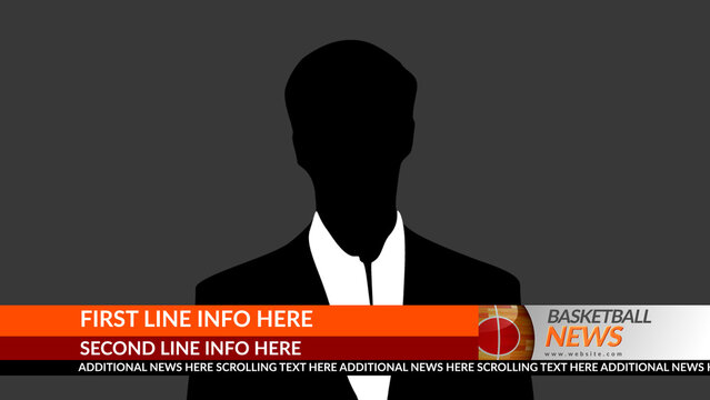 Broadcast Basketball Lower Third