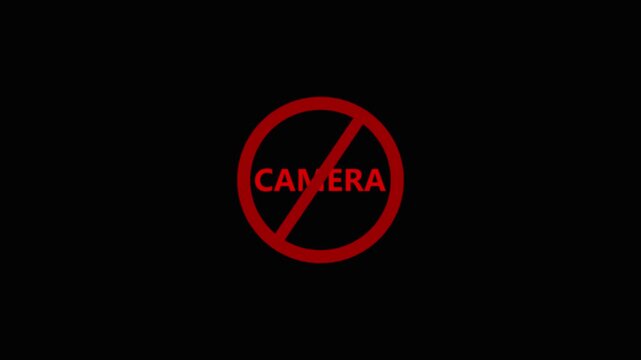 Red Camera on Black Background Minimalist Symbol red camera black background camera symbol de