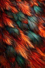 Obraz premium colorful feathers background