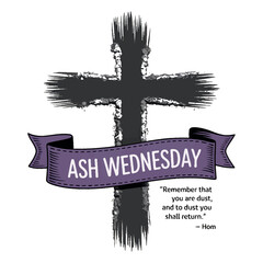 ASH Wednesday february 17th typography vector t-shirt design print