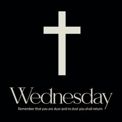 ASH Wednesday february 17th typography vector t-shirt design print