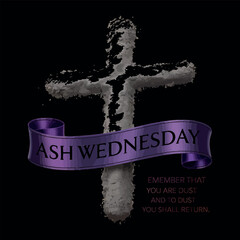 ASH Wednesday february 17th typography vector t-shirt design print