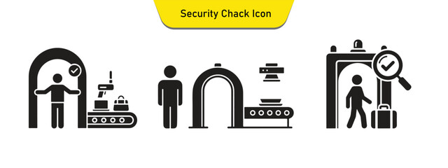 Security check process at airport