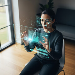 people using technology