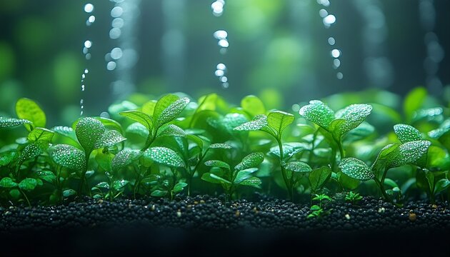 Ultra-Realistic 3D Macro of Planted Aquarium with CO₂ Bubble Streams