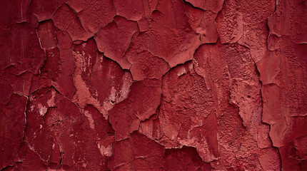 Cracked red wall texture urban environment background image detail view abstract concept