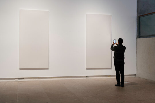 blank frame in gallery