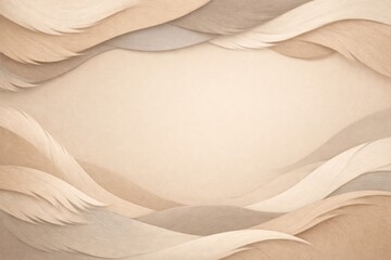 Abstract Design With Layered Textures and Soft Curves in Earthy Tones Creating a Fluid and Dynamic Background Scene
