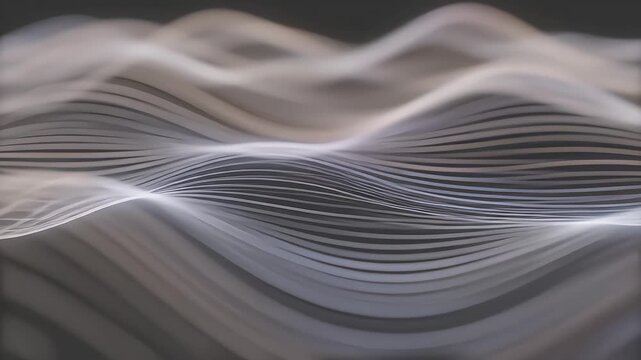 Abstract futuristic Sound Waves Visualization seamless loop background 