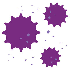 ウイルスや病原菌のイラスト