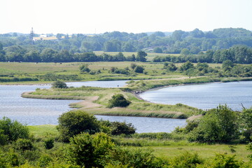 Naturschutzgebiet Halbinsel Holnis, Kleines Noor, Nehrung, Nehrungshaken, Wasser, Wiese, Wald,...