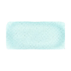 Light blue skincare scrub texture swatch with exfoliating particles on transparent background. Cosmetic product sample texture for beauty care, spa, wellbeing.