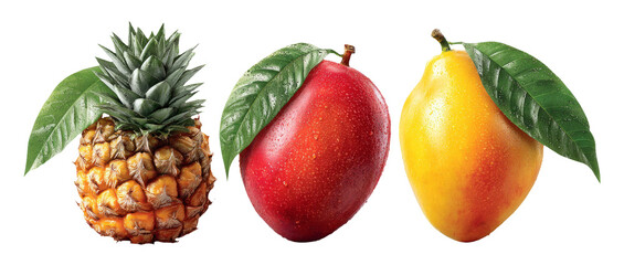 Fresh Fruit Assortment with Pineapple, Mango, and Juicy Flavors for Healthy Living