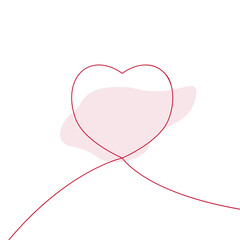abstract background, heart, line drawing