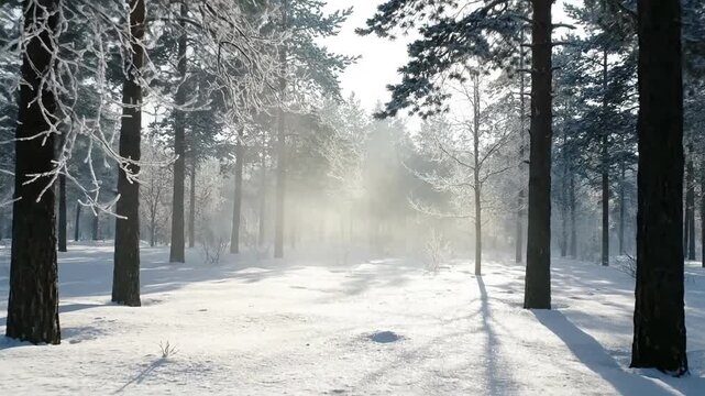 Arctic Chill Emphasizing the extreme cold and icy conditions of the environment. winter frosty haze
