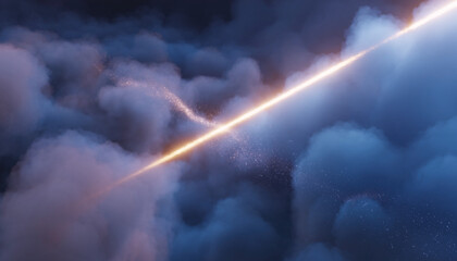 Minimal universe horizon with calm illumination, a timeless mood depicted in a serene landscape