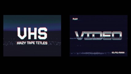 Hazy VHS Tape Titles