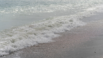 Milky Turquoise Sea in a Coastal Lagoon