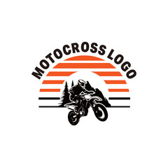 adventure sport motorcycle minimalist logo design