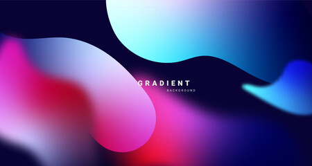 Soft gradient background with flowing color shapes vector.