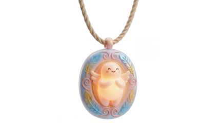 Charming kinara 3d pendant design artisan craft creative studio whimsical vibe close-up perspective