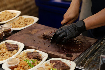 Barbecue - Meal, Broiling, Close-up, Color Image, Composition