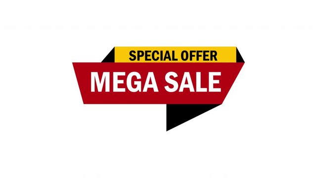mega sale motion graphic