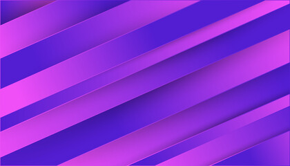 Fototapeta premium Abstract geometric background featuring alternating diagonal stripes in vibrant purple and pinkish-purple hues with a subtle layered effect.