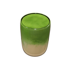 3d a cup of matcha latte illustration