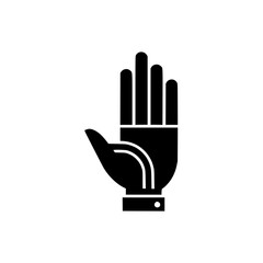 Obraz premium Minimal flat hand vector icon for UI and digital design