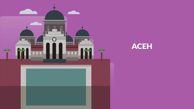 Indonesian Cities 2D Animation (ACEH)