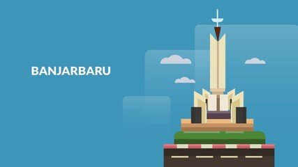 Indonesian Cities 2D Animation (BANJARBARU)