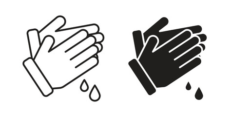 Obraz premium Wash hands icon