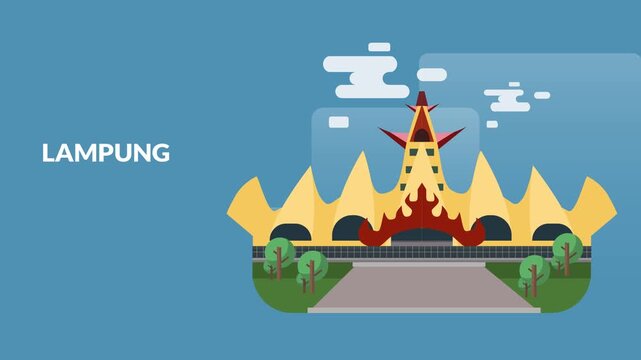 Indonesian Cities 2D Animation (LAMPUNG)