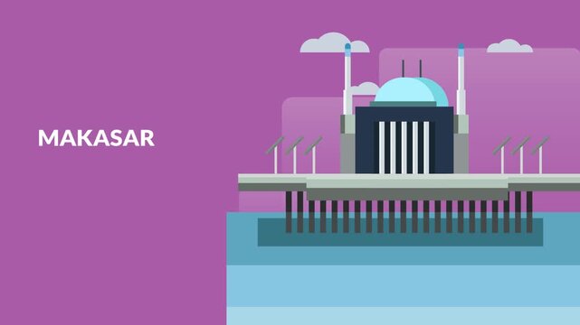 Indonesian Cities 2D Animation (MAKASAR)