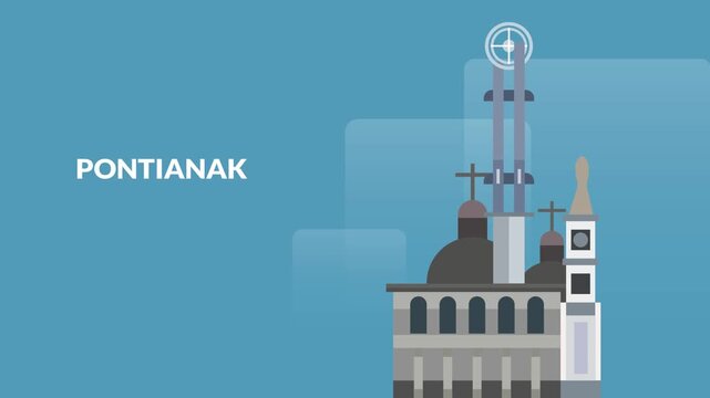 Indonesian Cities 2D Animation (PONTIANAK)