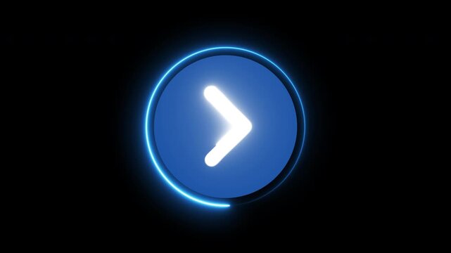 Animated right and left arrow icons for navigation, UI, and web design, representing next, previous, scrolling, user interface, and digital interaction with Transparent video
