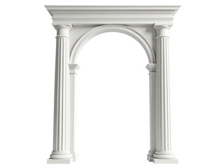 Obraz premium A simple and elegant clock tower arch with a clock on top