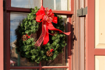Wreath wutg Red Bow