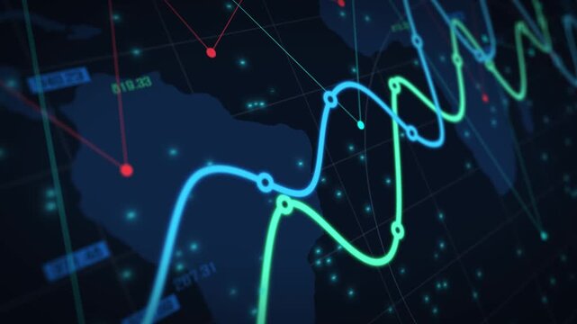 Indicator binary chart graph network statistic stock tech analysis financial trade business invest.