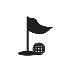golf logo icon illustration flat