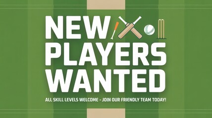 Cricket team recruiting players of all skill levels now