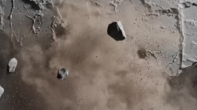 Dynamic view of asteroids in space