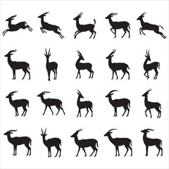 Fototapeta premium Gazelle Svg Clipart