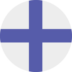 Obraz premium Finnish Flag Symbol